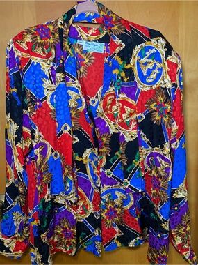 Gary Boyer 100% silk blouse